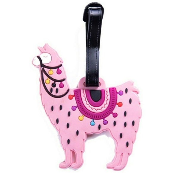 Accessories - Pink Llama Luggage Tag/🎁Stocking Stuffer🎁 Accessories - Pink Llama Luggage Tag/🎁Stocking Stuffer🎁